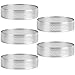 Jweweunyu 5 StüCk 10cm KreisffRmiger Edelstahl-Tortenring FranzzSisches Dessert Perforationsform Mousse Obstkuchen Quiche Kuchen KKSe Backform