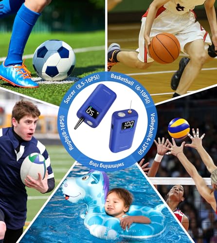 FreeLionVon Electric Ball Pump,Automatic shutdown function,with Pressure LCD Display (Max 20PSI) and LED Torch,Ball Needle*2 and Nozzle*1 for football, basketball, volleyball,soccerball,swimming ring FreeLionVon Electric Ball Pump,Automatic shutdown function,with Pressure LCD Display (Max 20PSI) and LED Torch,Ball Needle*2 and Nozzle*1 for football, basketball, volleyball,soccerball,swimming ring