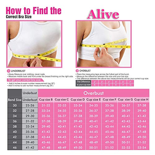 Image of ALIVE Cotton Blend Full Coverage Non-Padded Dailywear Dory Sport Bra for Women and Girls