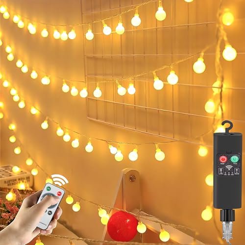 Suplong Rechargeable Fairy Lights USB with 8 Lighting Modes 16ft 50LEDs Waterproof Fairy Lights for Bedroom Outdoor Party Living Room (Rechargeable)