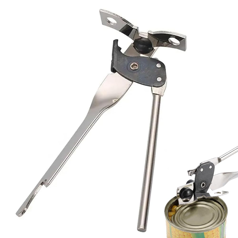 3-in-1 Schmetterlings-Dosenöffner, manueller Dosenöffner aus Edelstahl mit Komfortgriff, glatte Kanten für Zuhause, Camping und den täglichen Gebrauch
