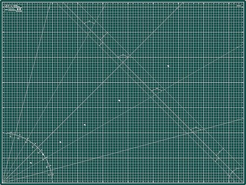 Elan Cutting Mat A0 Green, Extra Large Self Healing Cutting Mat 36 x 48 Inch, 5-Ply Craft Board Green, Hobby Board for Crafts 36x48 Inch