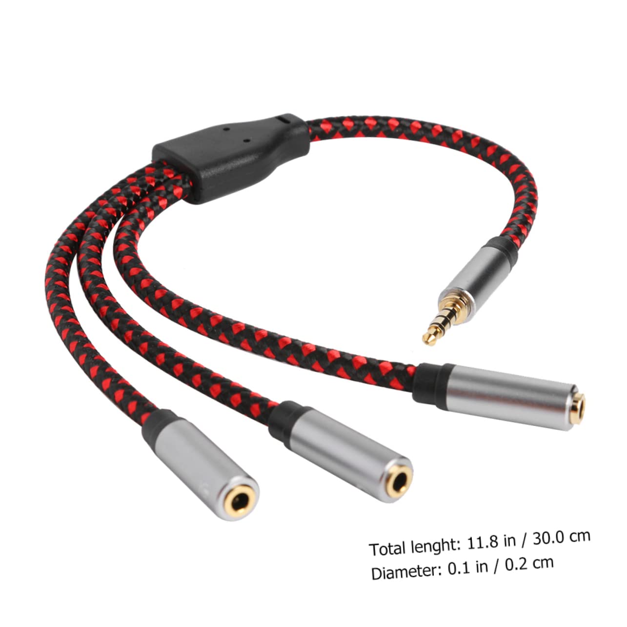 HOMSFOU 3pezzi Cavo Audio Splitter y Da Vie Con Adattatore Trrs Converte Jack Maschio Per Cuffie Stereo Per Smartphone e Laptop Design Compatto e Leggero