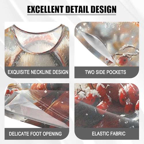 ALAZA Cute Bear Fruit Snow Pajamas Set Short Sleeve Cotton Sleepwear Summer Pjs 2 Piece 5-14Y4