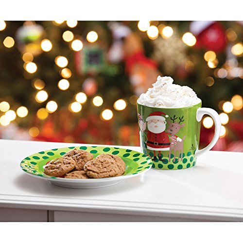Naughty or Nice Cookies for Santa Plate and Mug Set Amazon.in Home