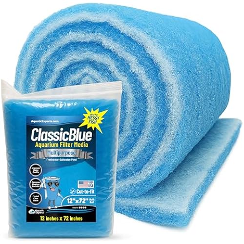 Aquatic Experts Bonded Aquarium Filter Pad, 12x72x.75 in, Cut to Fit