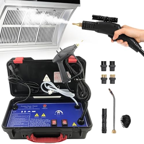 スチームクリーナー 業務用 3200W 高温蒸気洗浄機 スチーム/温水/冷水噴射 110V 高圧洗浄機 長時間連続作動 100℃高温除菌 家電掃除 自吸式 キッチン/レンジフード/車/エアコンのお掃除に 家庭用 業務用