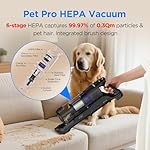 CANDY™ Cordless Vacuum Cleaner,3-in-1 Ultra-Light 4.8lb Vacuum, Anti-Hair Wrap,12-45Min Runtime,Powerful Suction,180° Flat,150° Left Right Swivel,HEPA Filtration for Carpets, Hard Floors & Pet Hair - Image 5