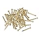 QUARKZMAN Kleine winzige Messingnägel 1,5x15mm für DIY Dekorative Bilder Holzkisten Haushaltszubehör 50 Stück