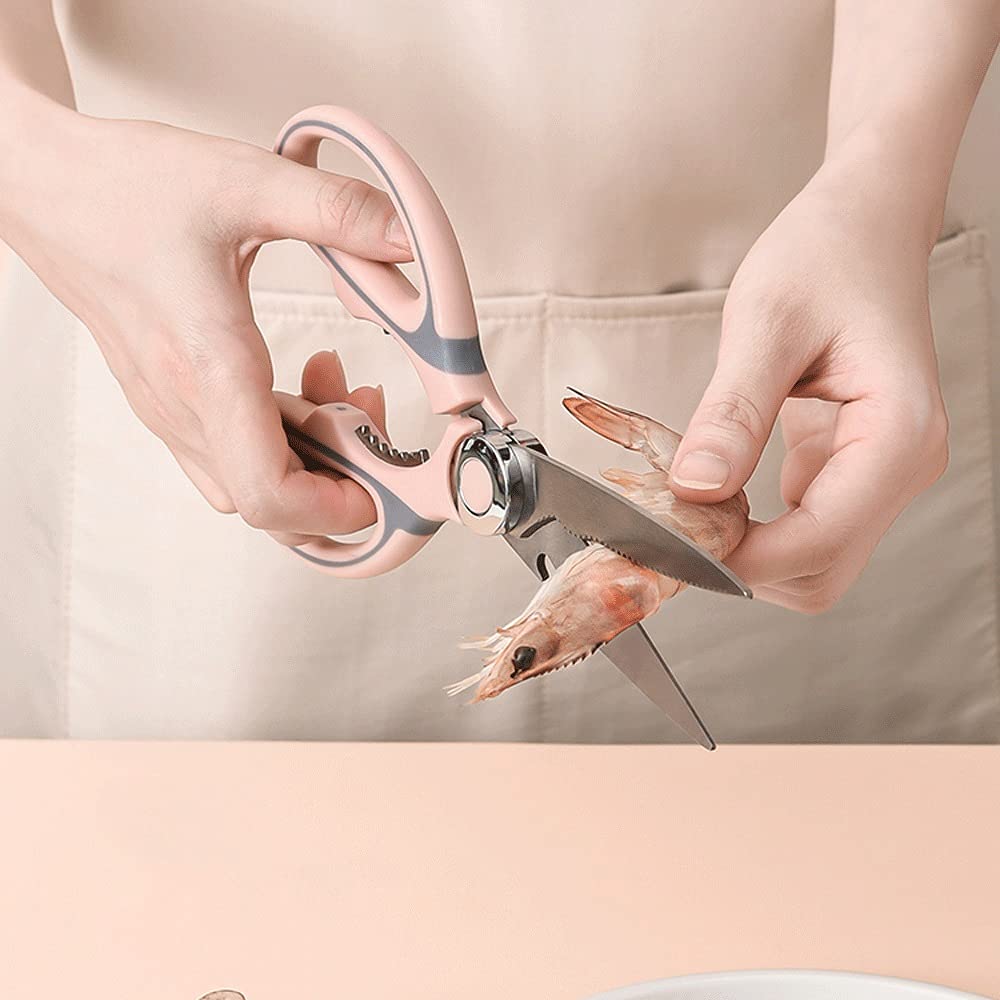 Küchenschere, 1 Stück, Edelstahl, multifunktionale, leistungsstarke Küchenschere, geeignet für die Küche.