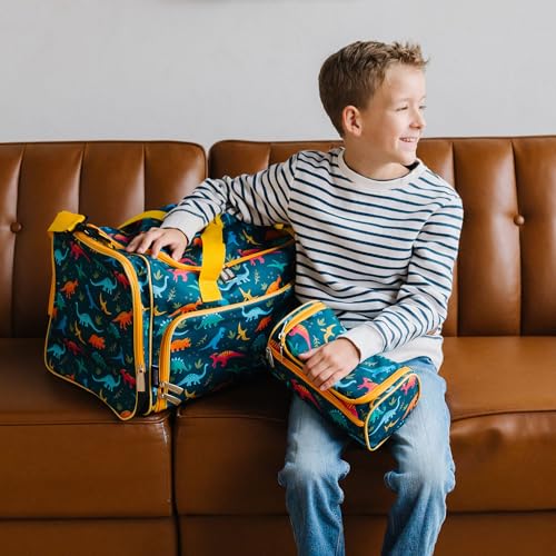 Image of Wildkin Kids Weekender Duffel Bag - Carry-On Size for School, Travel, & Sleepovers