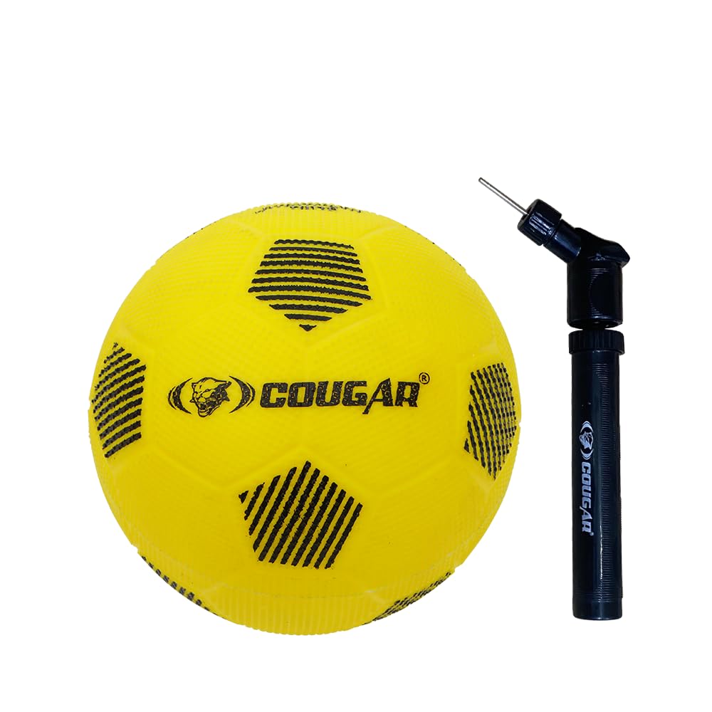 COUGAR Funball with Pump, for Kids Home Play Size 5, Soft Soccer Ball (PVC, Assorted) (B0C7R2SFVJ) Amazon Price History, Amazon Price Tracker