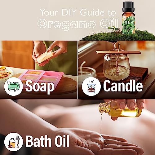 Image of Esslux Oregano Essential Oil for Soothing Sensitive Skin - Therapeutic Grade Oregano - Perfect for Aromatherapy, Sensitive Skin, Health & Breathing - Use in Diffuser or on Skin - 120 ML