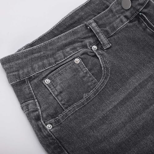 Jeans for Men Slim Fit Vintage Denim Pants Big and Tall Mens Elastic Waist Dress Business Trousers Oversized Comfort4
