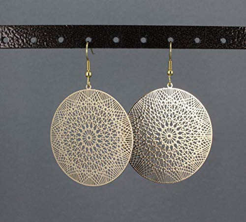Brass Earrings for Women Earrings - Jewelry Earrings for Women Trendy Hanging Brass Ear rings4