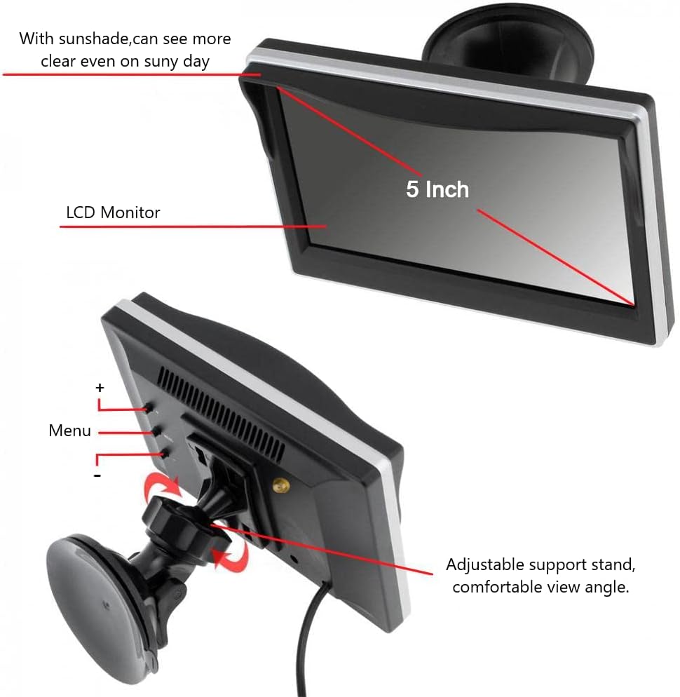 Kant view of the monitor showing menu buttons and adjustable stand