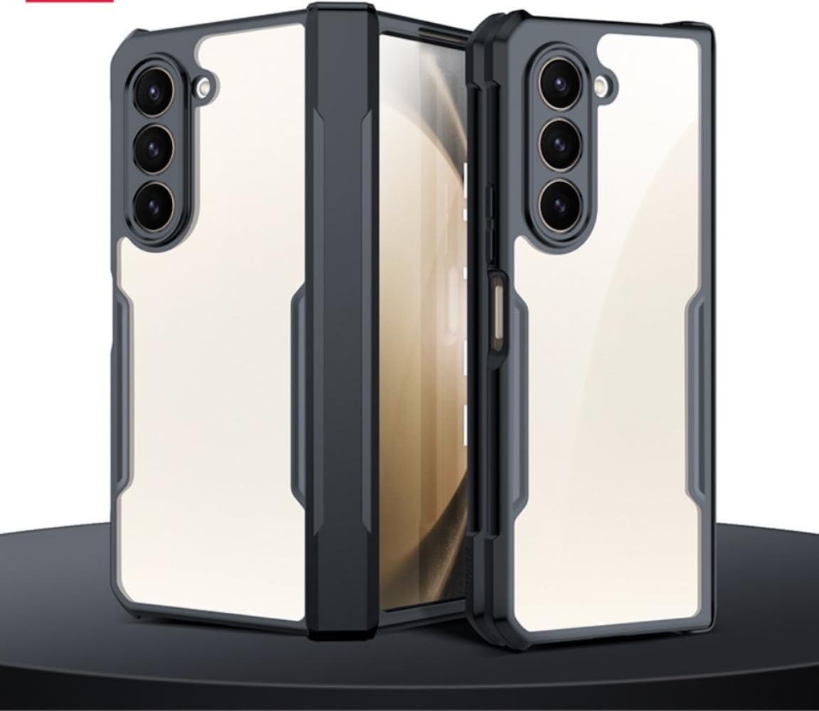 PRITO Samsung Galaxy Z Fold 5 Case - Clear Beatle Slim Phone Case With Hard Pc Back, Soft Tpu Edges, Hinge, Non-Yellowing, Shockproof Protective Cover For Z Fold 5 (B0CGNJSXS7) Amazon Price History, Amazon Price Tracker