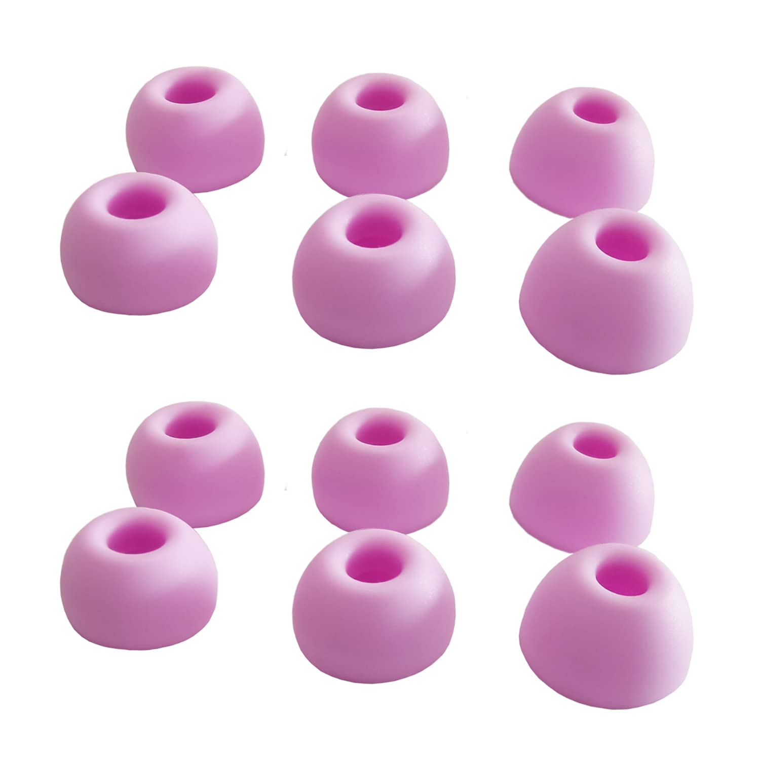 Luckvan Silicone Ear Tips for Beats Fit Pro/Beats Studio Buds Eartips Replacement for Beats Earbuds 6 Pairs LMS Purple