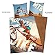 Herding YOUNG COLLECTION Bettwäsche-Set, Mountainbike Wendemotiv, Bettbezug 135 x 200 cm, Kopfkissenbezug 80 x 80 cm, Baumwolle/Renforcé