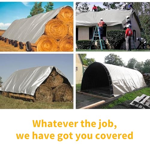 Tufmunb TUF-010 Tarp Waterproof 10X20 Feet, 16 Mil Heavy Duty Thick Tarp thumb #5