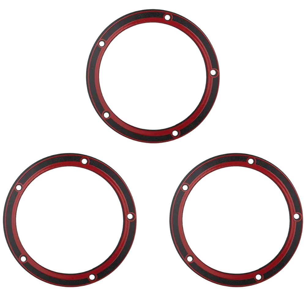 Amazon.com: (3 PCS) 5 Holes Twin Cam Derby Cover Gasket