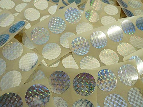102 etichette, 25 mm x, prismatico lucido, codice