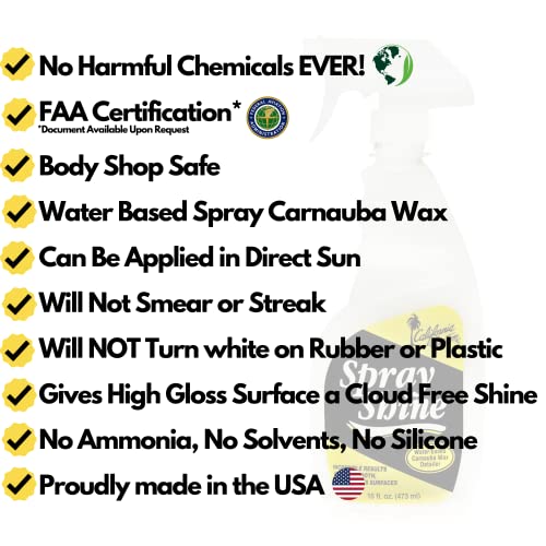 California Custom Spray Shine cera líquida con carnauba 16 oz miniatura 2