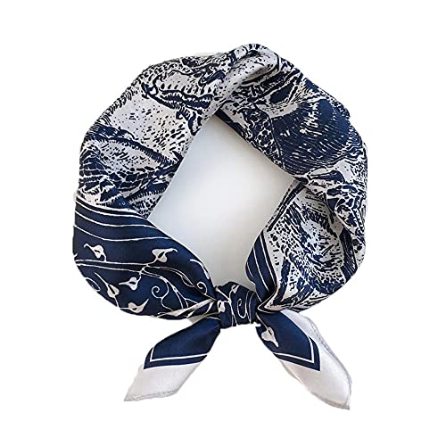 Foulards carrés pour femme 100% soie | Foulard multifonction toutes saisons 53cm