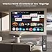 Beamer-4K Passend für Netflix Dolby Audio ONOAYO 1500ANSI HDR10+ HDMI eARC Smart Beamer Heimkino, 1080P Full HD KI-Autofokus WiFi 6 Bluetooth 5.3 Tragbarer Mini Outdoor Projektor ​​​​Kino Überall