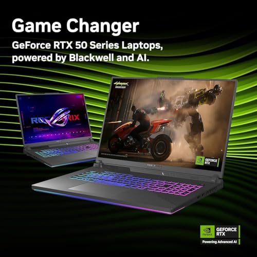 Image of ASUS ROG Strix G18 Laptop 18 inch 240Hz WQXGA Display (AMD Ryzen 9 8940HX, GeForce RTX 5070 8GB, 64GB DDR5, 8TB PCIe SSD, RGB KB, WiFi 6E, Webcam, Bluetooth 5.4, Win 11 Pro) w /USB-C Dock