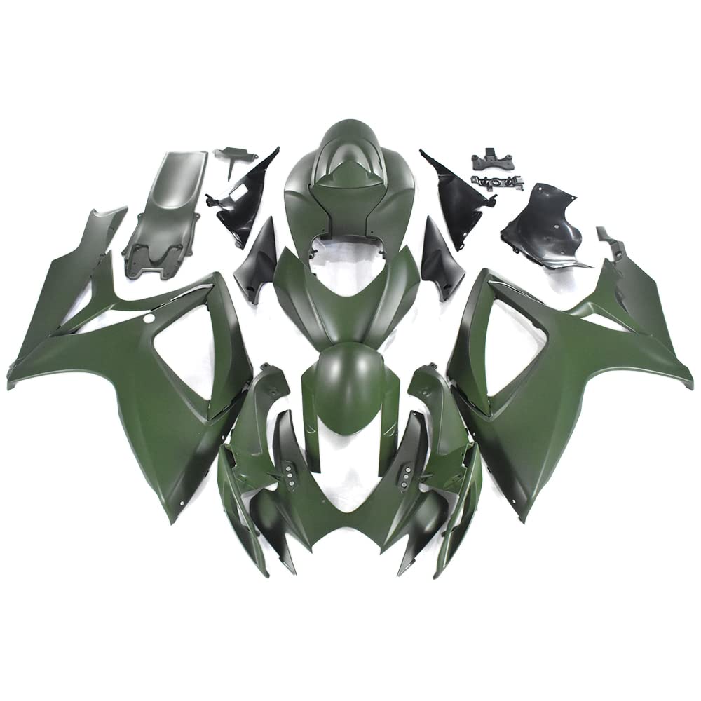 Army Green Bodywork for Suzuki 2006 2007 GSXR600 GSXR750 K6