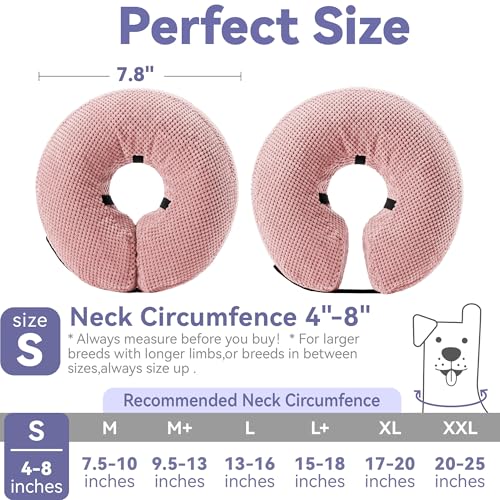Image of Loflaze Soft Inflatable Dog Cone Collar for Large Medium Small Dogs Cats - After Surgery Dog Neck Donut Collar, ECollar Alternatives for Recovery (Pack of 2)