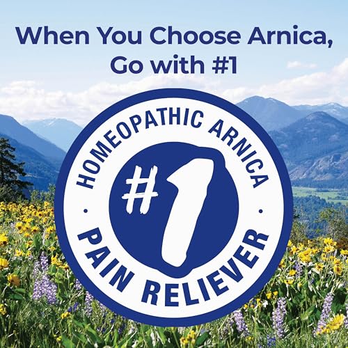 Image of Boiron Arnicare Tablets - 100 Count for Pain Relief from Muscle Pain, Joint Soreness, Swelling from Injury or Bruises - Arnica Meltaway Tabs