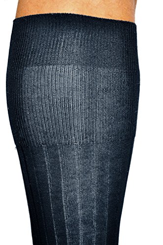 VITSOCKS Elegante 100% Katoen Dunne Ademende Kniekousen Heren (2 PAAR) Luxe Lange Sokken - Afbeelding 4