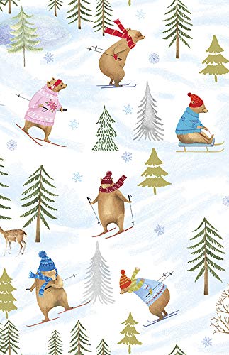 Bear Mountain Christmas Wrapping Paper Roll, 2 Feet x 20 Feet Premium Christmas