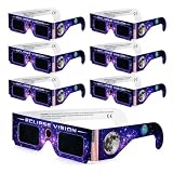 TK Gruppe Timo Klingler 6x Sonnenfinsternis Brille - ISO 212312-2 zertifiziert - Brille für Sonnenfinsternis 2026 - Spanien & Europa - Schutzbrille universal passend