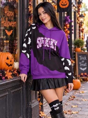 FAYALEQ Halloween Sweatshirts for Women Halloween Hoodies Long Sleeve - image 6