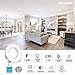 BBOUNDER (12 Pack 5/6 inch LED Dimmable Recessed Lighting, Retrofit Downlight with Smooth Trim, 3000K WarmWhite, 12W=100W, 1000LM, Simple Retrofit Installation, IC Rated No Flicker, ETL