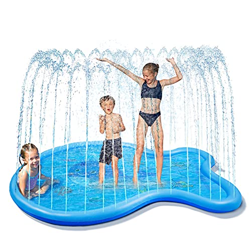 Glymnis Tapis Splash Pad - 170 x 136 cm - Tapis de Jeu pour Enfants, bébés et Animaux domestiques