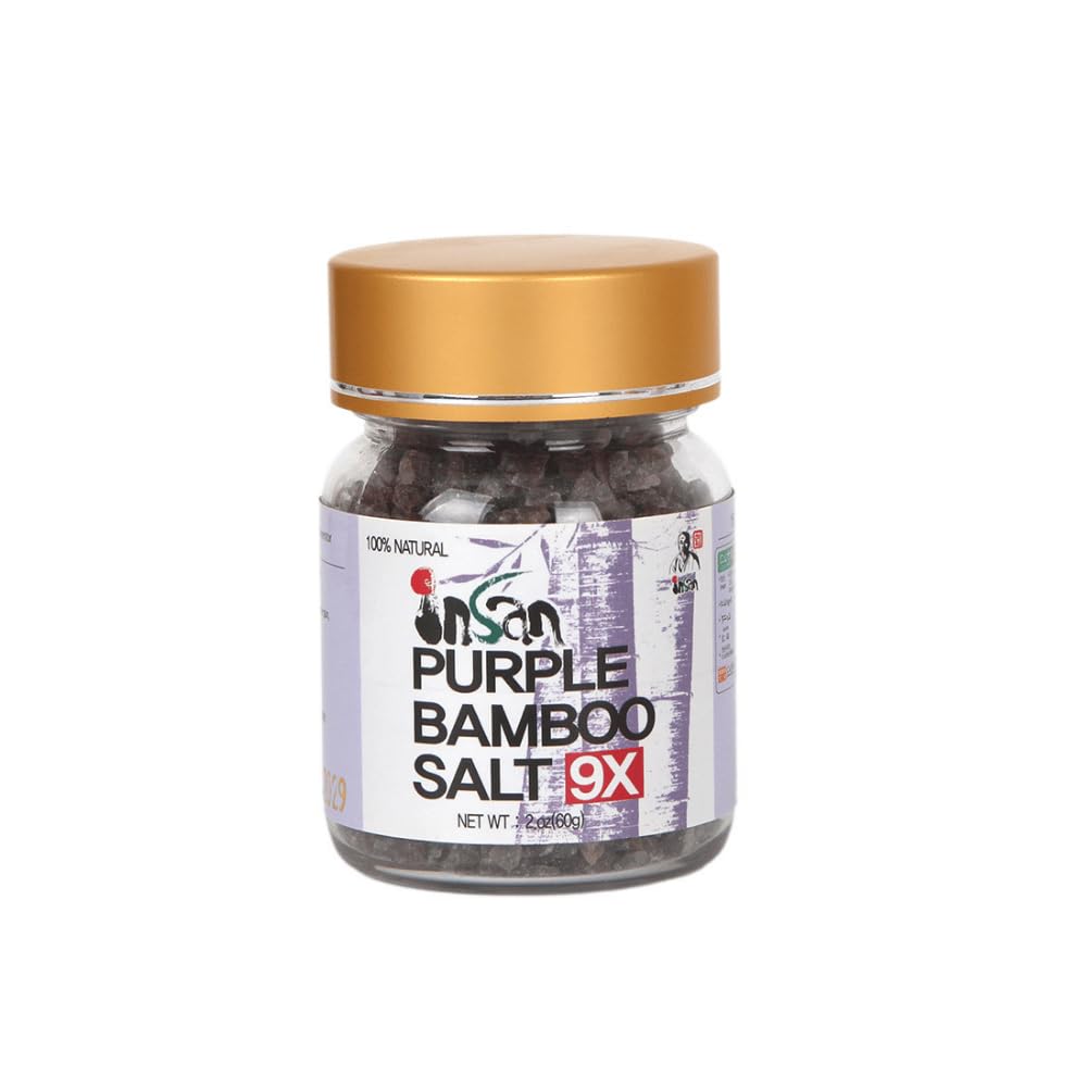 9X Roasted – Korean Wellness Mineral Salt - Alkaline Sea Salt Crystal for Cooking, Cleansing, Detox & Beauty Rituals, Crystal Salt 60g