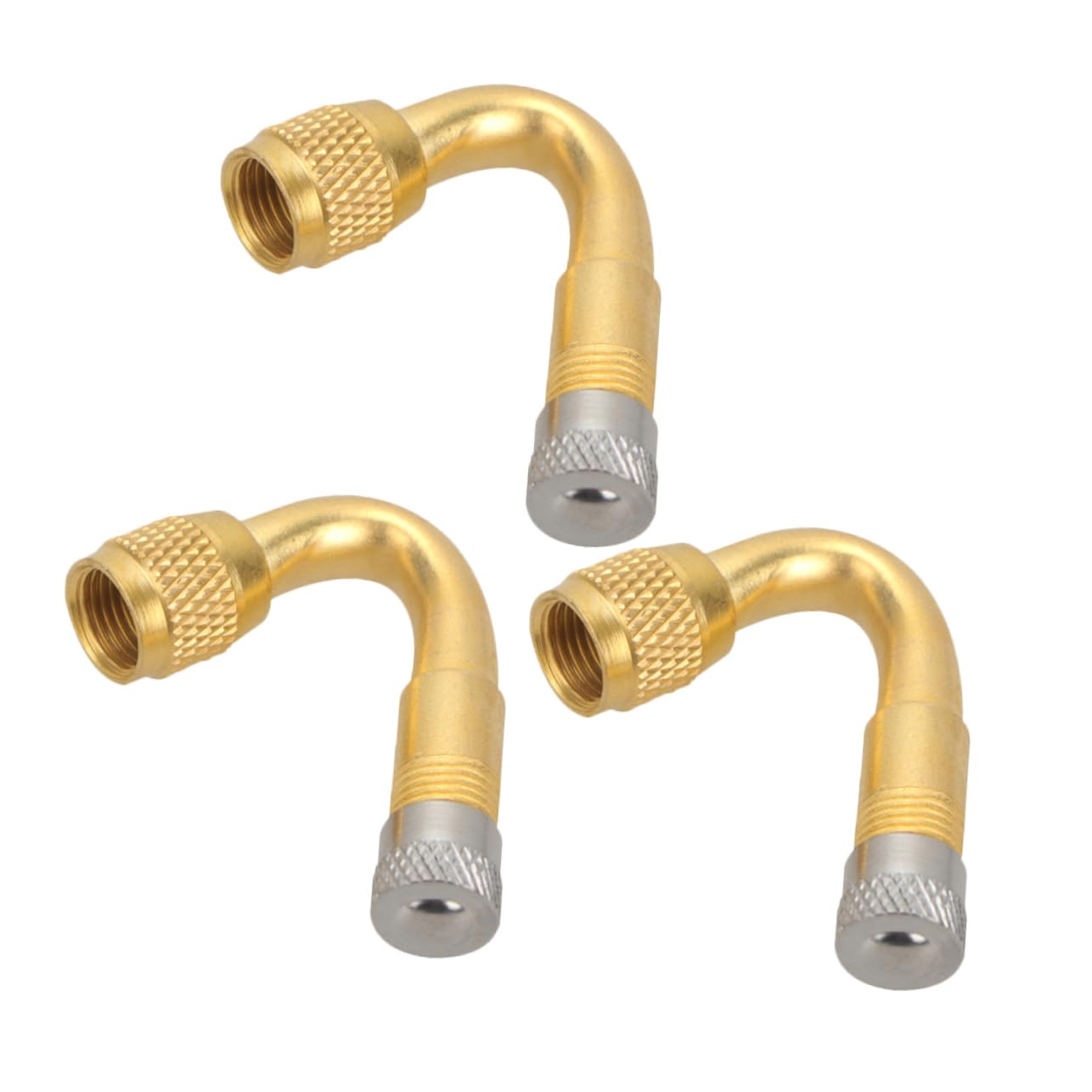 FOYTOKI 3Pcs Tire Valve Extension Fitting Durable Construction Easy Access for Deep Inflation Points Car Accessories for Tight Spaces