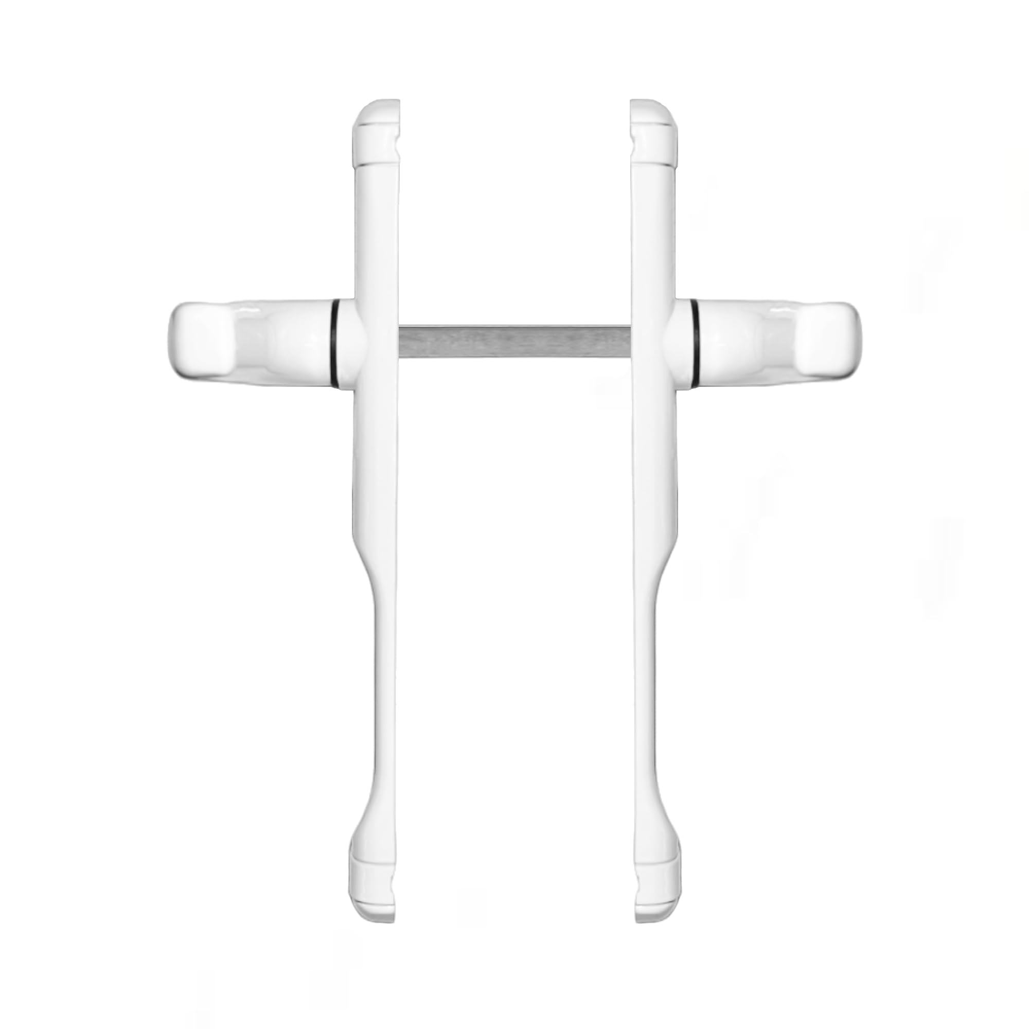 Manillas Para Puerta Exterior con Bocallave | Tirador con Bocallave (Juego) | 225 x 29 x 48 mm | Color Blanco