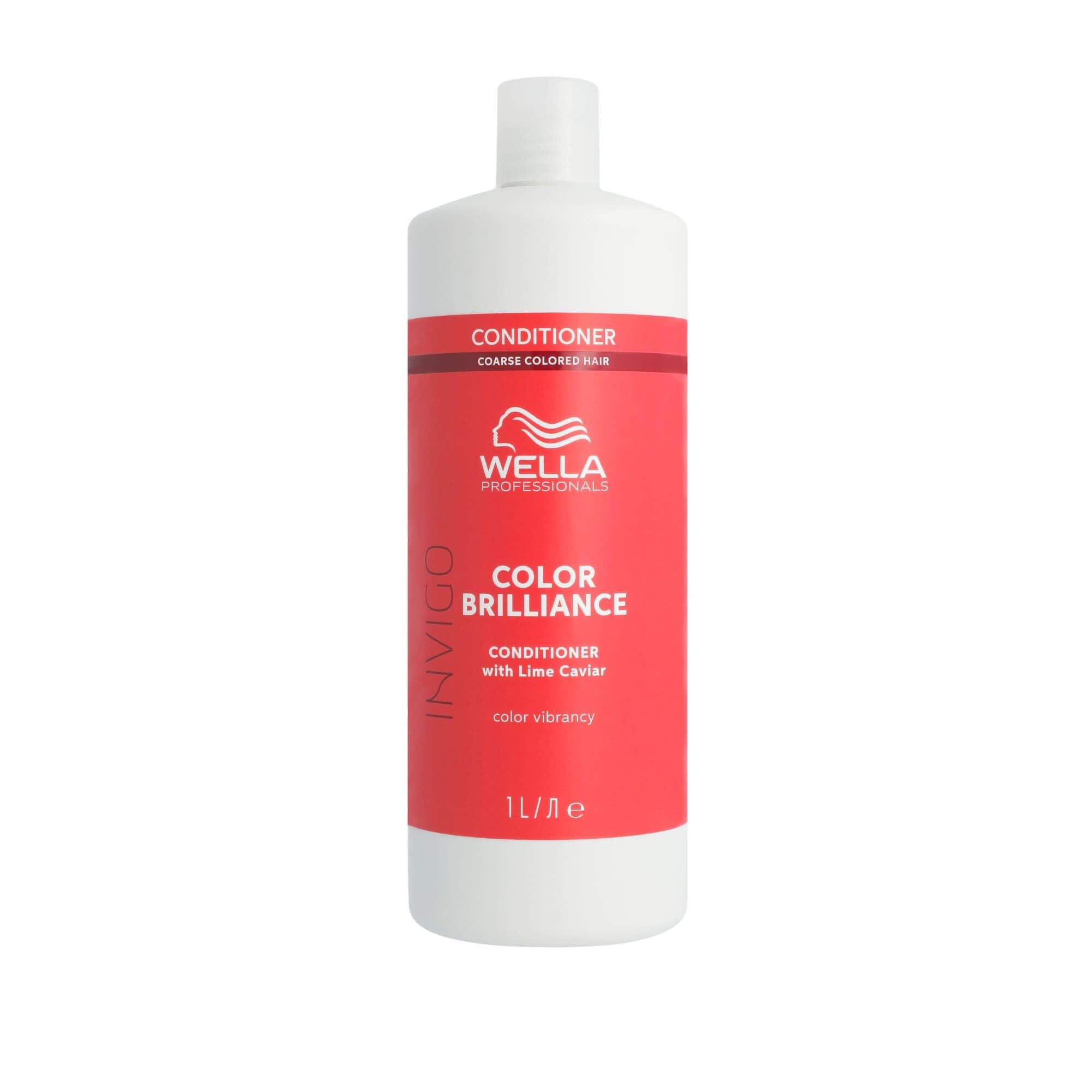 Wella Professionals Invigo Color Brilliance Conditioner Coarse - Smoothing Colour Protection Hair Conditioner for Thick, Coloured Hair - With Vitamin E and Antioxidants - 1 L