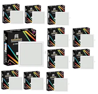 MAKEMAKE LIGHTING SOLUTIONS MKPS-03 18 WATT 6500K Cool White Recess Square led | Cut Out: 6 inch | LED Ceiling Light for Home and Hall Office Indoor Light ISO ROHS CE Certificate (Pack of 10)