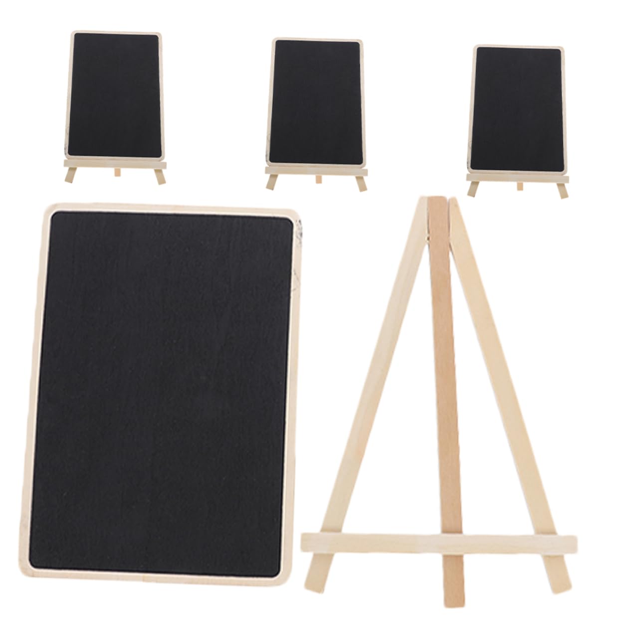 MAGICLULU 4 Set Lavagna Piccola Lavagna Memo Pad Ufficio Scrivania Negozio Di Arredamento Gesso Bordo Da Tavolo Lavagna Bordo Nero Per La Scrittura Piccolo Cancellare 4 pezzi * 4