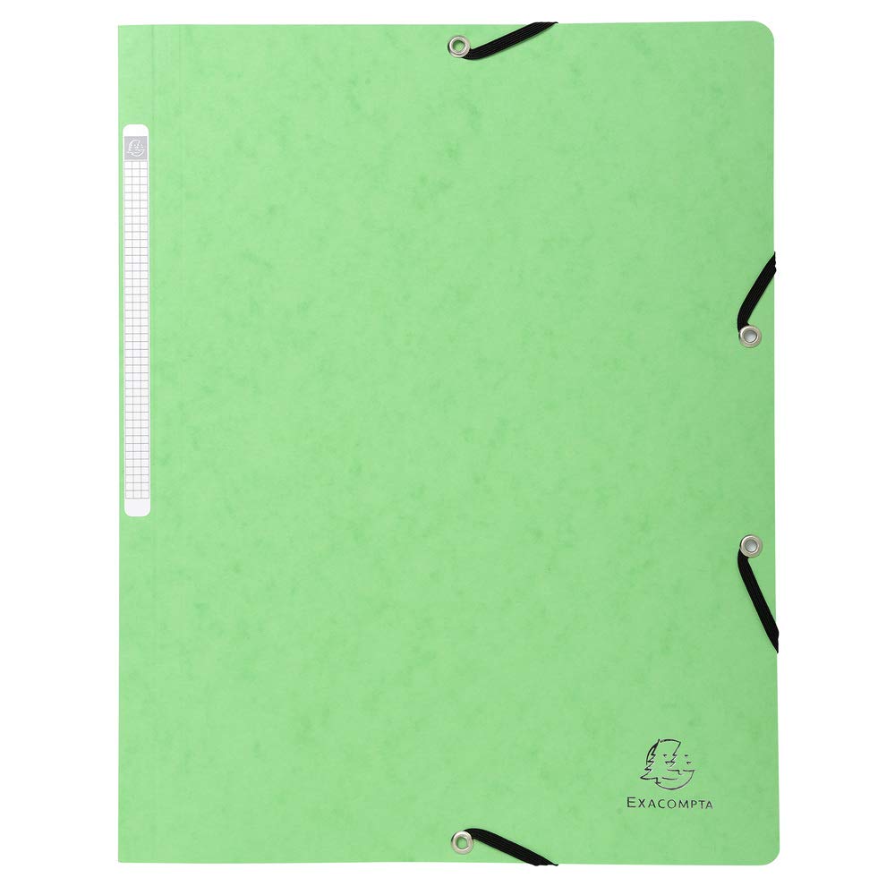 Exacompta 50 cartelline con elastico senza lembi 400 g/m² assortite