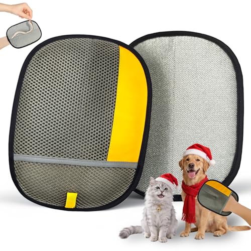 YOSEPATI Gant électrostatique épais pour enlever Les Poils d'animaux, Brosse Magique pour enlever...