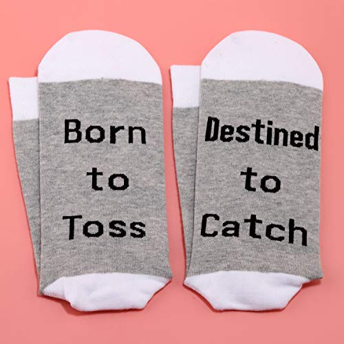 LEVLO Color Guard Socks Gifts Born to Toss Destined to Catch Socks Color Guard Competitive Teens Gift4
