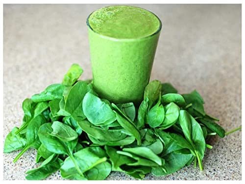 Image of Desi Leafy Nutritious Spinach herb (Palak) Seeds for Home Garden fresh vegetables(200g)