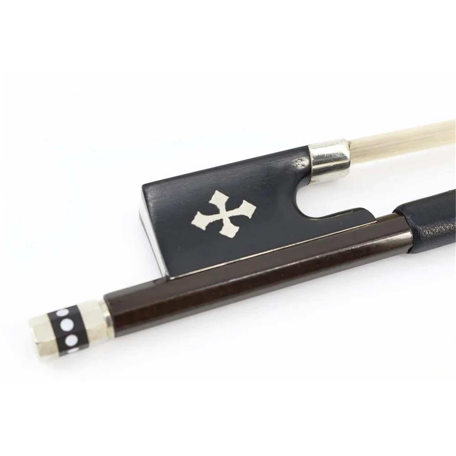 Arcos De Violín Para Principiantes Material De Crin Buena Elasticidad Arco Violín Fibra Carbono(4 4-Brown)
